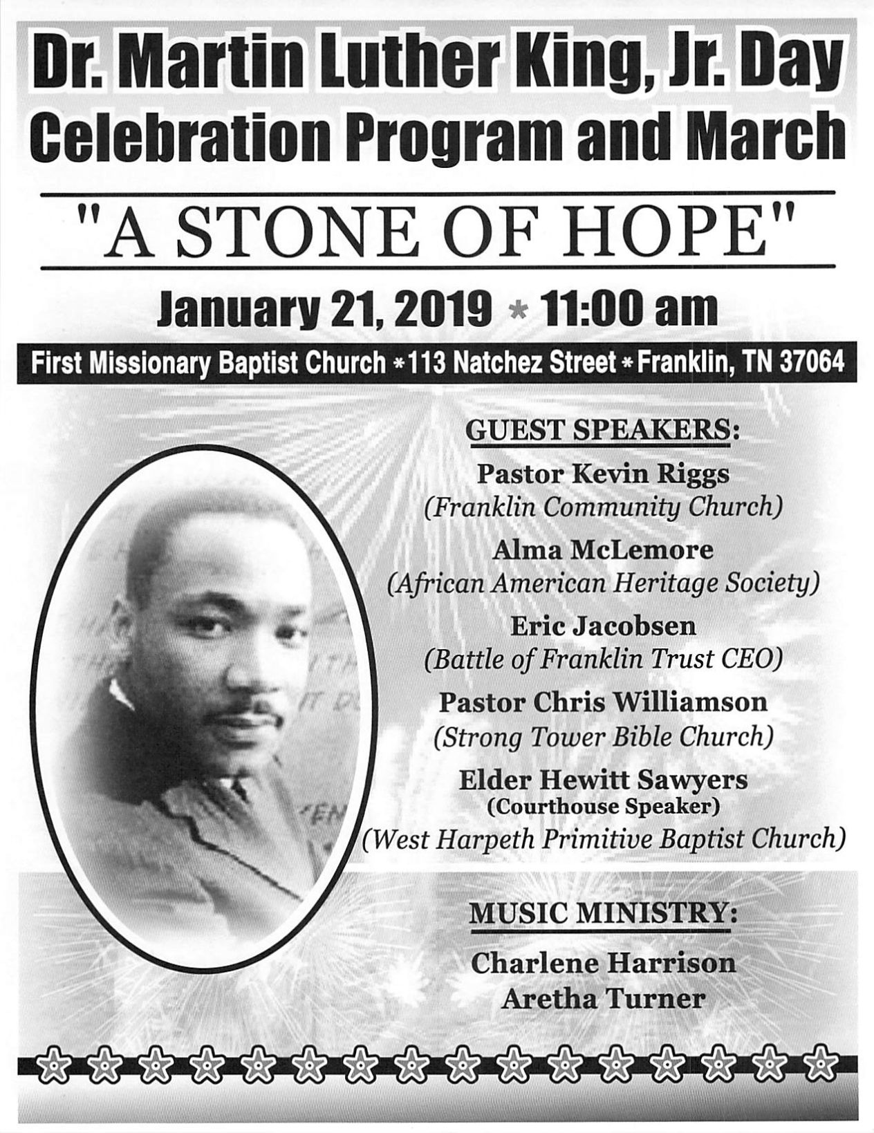 MLK Day flyer